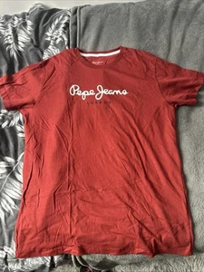 Red pepe jean size M shirt not used just being in closet for long time - Picture 1 of 3