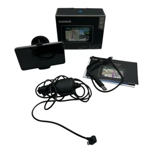 Garmin Nuvi 3450 GPS Navigation Black 5.5" LCD Screen Bundle - Tested & Working - Picture 1 of 6