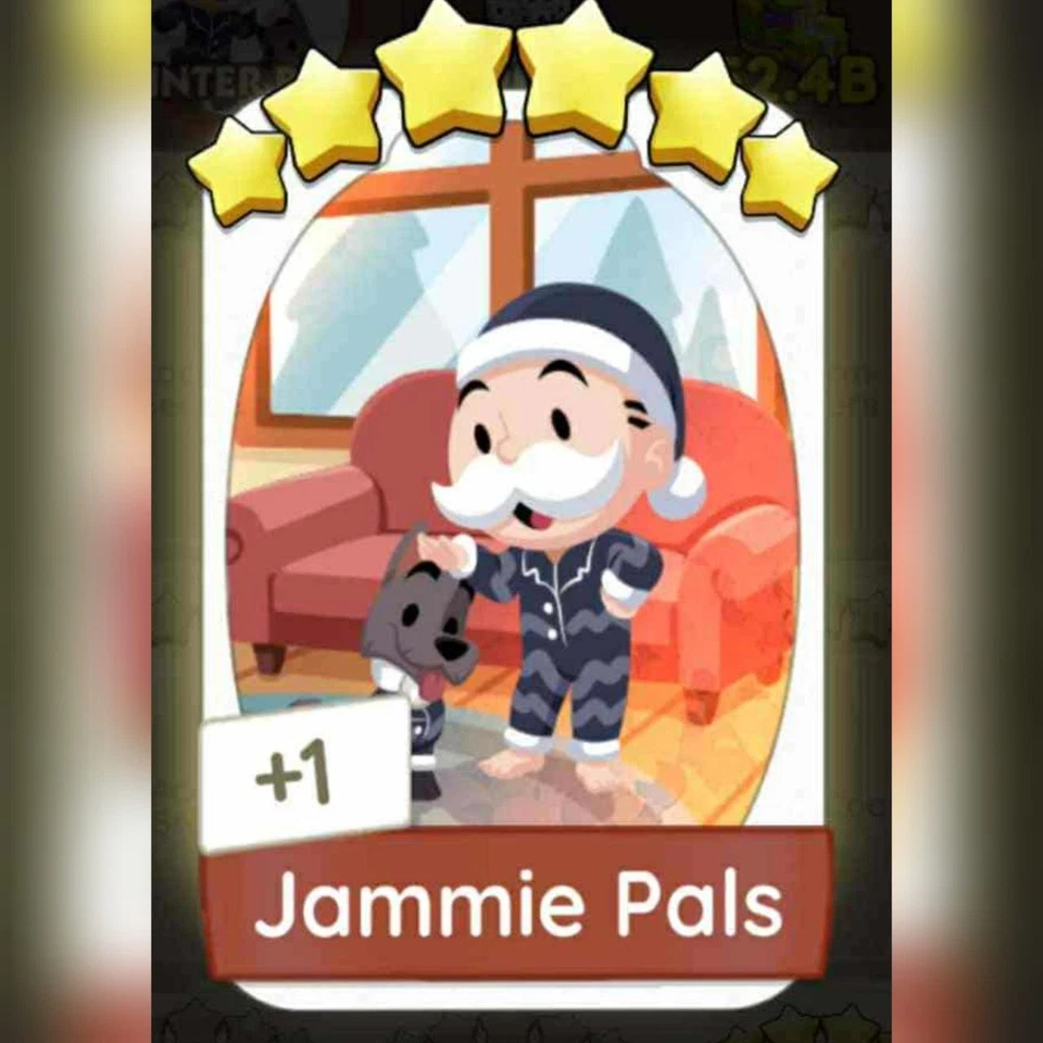1 x Jammie Pals (⭐⭐⭐⭐⭐⭐) Set - 20 - Mono_poly_ Go sticker (Fast sending) - Image 1 of 1