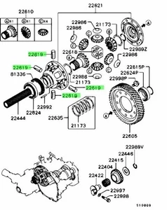 Shaft, A/T Ctr Diff Pinion For: Mitsubishi Lancer Evo 7 8 9 CT9A - Picture 1 of 1