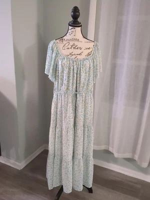 Time And Tru Floral Maxi Dress Size XXL - Image 1 of 4