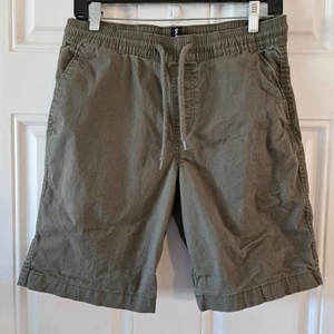 Volcom Shorts Mens Small Elastic Waist Stretchy Chino Skateboard Surf Skate Army - Picture 1 of 5