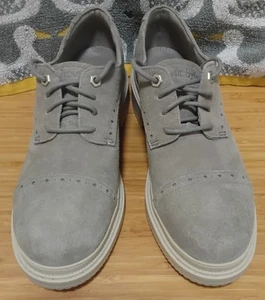 *NEW* Timberland Womens Grey Suede Oxford Brogues Size 8 - Picture 1 of 13
