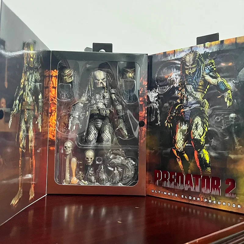 Boneco modelo de ação móvel original NECA Ultimate Elder Predator brinquedo Natal - Imagem 1 de 4