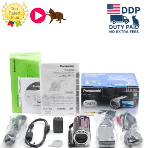 [ Top MINT in Box ] Panasonic HDC-TM35 Compact Digital Video Camera From Japan - Image 1 of 4