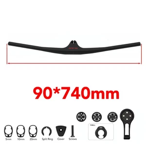 Full Carbon Fiber Integrated Cockpit Internal Cable -17° Degree MTB XC Handlebar - Picture 1 of 44