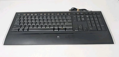 Logitech Illuminated Keyboard Y-UY95, USB, Wired Tested / Working - Image 1 of 4
