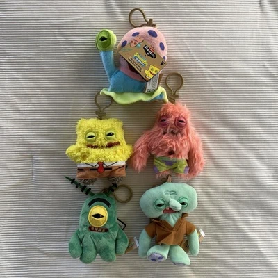 2025 SpongeBob & Friends X Fuggler Keyring Funny Ugly Monster NWT *COMPLETE SET* - Image 1 of 4