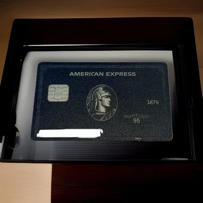 Tarjeta negra American Express Centurion original auténtica de colección caducada Foto 1 de 4