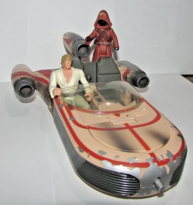 1995 Star Wars Luke Land Speeder Landspeeder Poder de la Fuerza POTF + figuras Foto 1 de 4