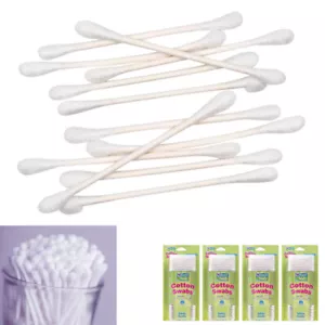 2200 Ct Cotton Swabs Double Tipped Applicator Q Tip Clean Ear Wax Makeup Remover - Picture 1 of 1