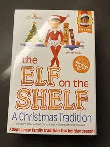 The Elf On The Shelf Brown Eyed Dark Skin Girl Doll & Story Book Boxed Set NEW - Picture 1 of 3