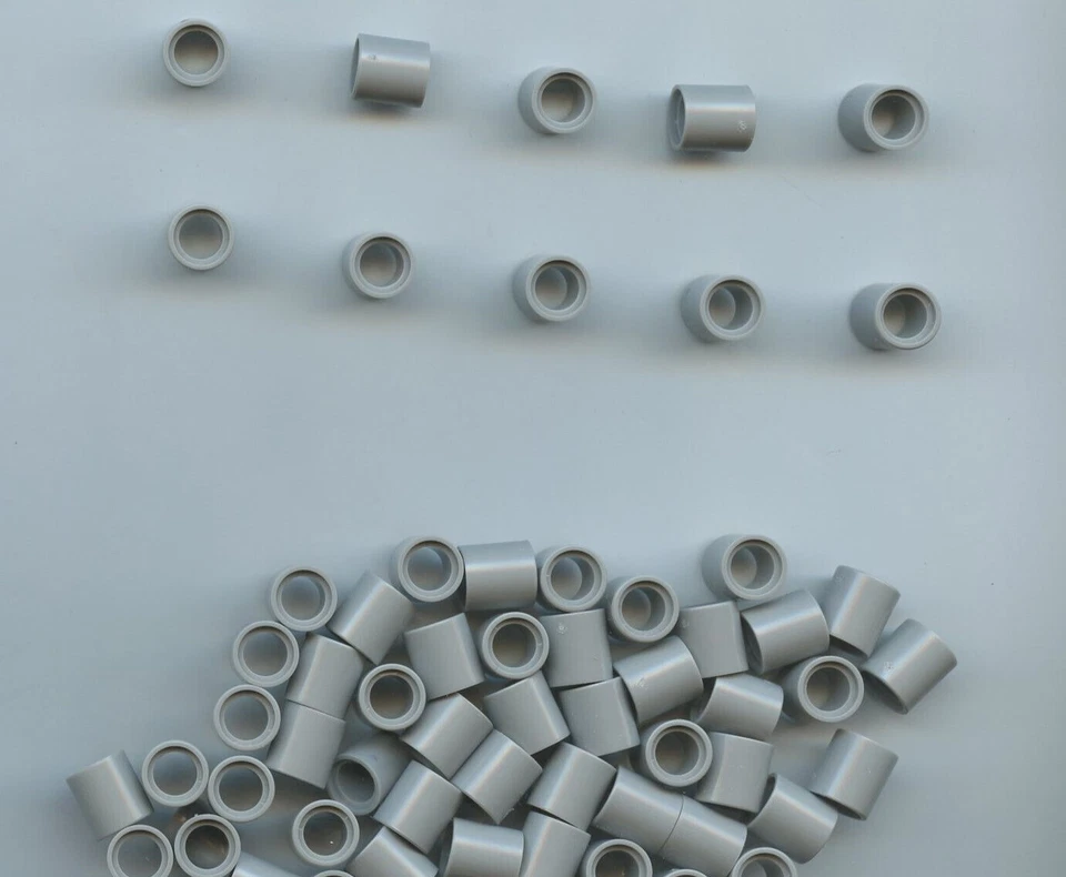 15 LEGO Technic Pin Connector Round 1l Dark Bluish Gray