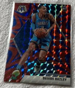 2019-20 Panini Mosaic DARIUS BAZLEY Red Blue Reactive Prizm SP RC #227 Thunder - Bild 1 von 2