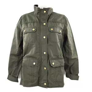 J. Crew Womens Olive Green Military Utility Long Sleeve Jacket Size Small - Picture 1 of 12