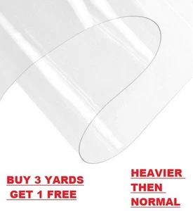 Hochwertige klare Kunststoff wasserdichte Tischdecke Schutz Vinyl PVC Material - Bild 1 von 1