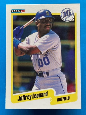 1990 Fleer Jeffrey Leonard #519 Seattle Mariners - Image 1 of 2