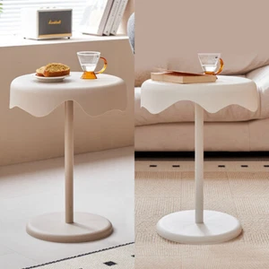 Round Side Table End Table Nightstand for Living Room Bedroom Polyethylene Table - Picture 1 of 12