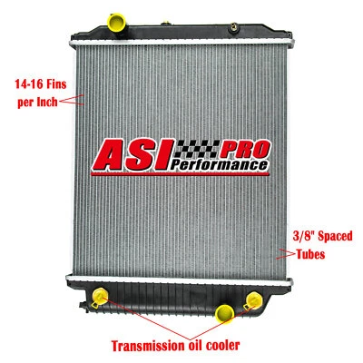 Aluminum Core Radiator For 2007-10 Freightliner MB Line MT45 2003-10 MT55 5.9L Foto 1 de 4