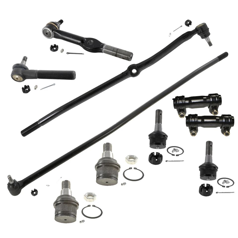 4x4 Dodge Ram 1500 Dana 44 Axle Center Link Drag Link Tie Rods Ends Ball Joints  - Image 1 of 4