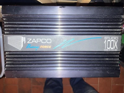 ZAPCO Studio 100X black 1 Channel Wrms 100/200 4/2 ohm Crossover LOHI - Immagine 1 di 4