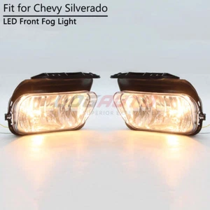 For Chevy Silverado Avalanche 03-06 Fog Light Front Bumper Lamp DRL Halogen Blub - Picture 1 of 12