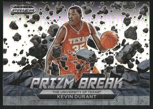2023-24 Panini Prizm Draft Picks Prizm Break Prizms Silver #15 Kevin Durant 