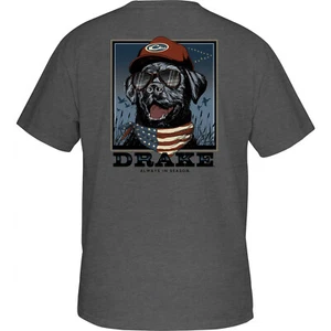 Drake Waterfowl Youth Lab Flag Short Sleeve T-Shirt - Picture 1 of 3
