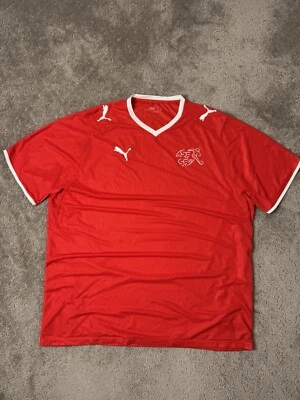 Mens Jersey Puma SWITZERLAND 2008 2010 HOME NATIONAL TEAM FOOTBALL, Size XL - Image 1 of 4