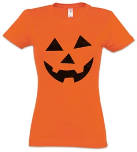 GLOWING HALLOWEEN PUMPKIN IV Damen T-Shirt Horror Trick or Treat Samhain USA - Picture 1 of 1
