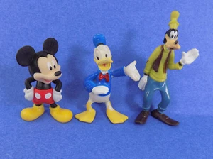 Lot of 3 Disney / Rubber Figures / MICKEY , DAFFY , GOOFY / COLLECTIBLE TOYS - Picture 1 of 2