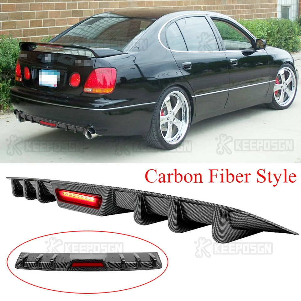 Difusor trasero parachoques alerón labio luz LED para Lexus GS300 GS400 GS430 1998-2005 Foto 1 de 4