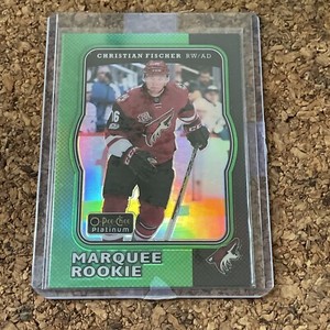 2017-18 O-Pee-Chee Platinum Retro Green /49 Christian Fischer #R-90 Rookie