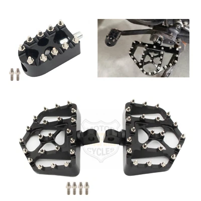 Estriberas MX estriberas pedal de clavija para Harley Touring Road Glide Sportster Dyna Foto 1 de 4