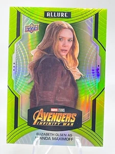 2022 Marvel Allure - Green Quartz /99 - # 128 Elizabeth Olsen as Wanda Maximoff - Picture 1 of 2