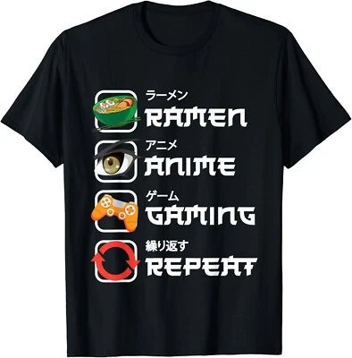 Funny Japanese Manga Anime Gaming Anime Ramen Gamer Gift Unisex T-Shirt - Image 1 of 4