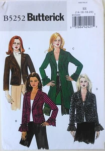 Butterick 5252 Misses / Miss Petite Jackets Sewing Pattern Sz 14-20 - Picture 1 of 1