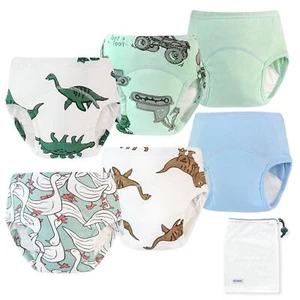 6 Packs Absorption Toddler Training Panties 5T Boys Underwear Cotton Reusable... - Picture 1 of 7