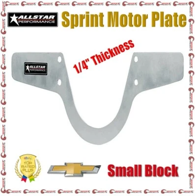Allstar Performance Sprint Motor Plate 1/4" Thick For Chevy Small Block 38130 - Image 1 of 3