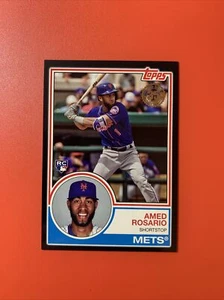2018 Topps 1983 Topps Design negro #75/299 Amed Rosario #83-50 novato radiocontrol - Imagen 1 de 3