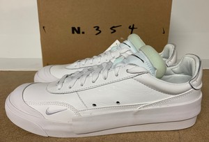 Nike Drop-Type PRM N.354 White Leather Trainers 6 UK 40 EU Brand New Boxed