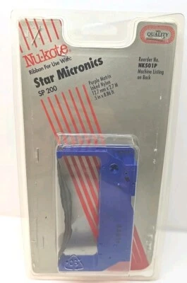 Nuevo casete cinta tinta Nukote Star Micronics SP200 púrpura NK501P Foto 1 de 2