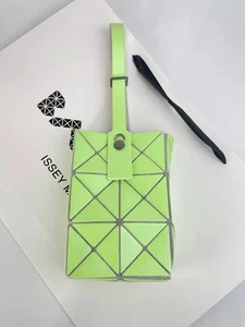 BAO BAO ISSEY MIYAKE Lime Green Wrist Bag Mini Handbag Outlet Products NWT - Picture 1 of 7