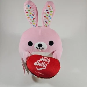 Snackles Flossie the Pink Bunny & Jelly Belly Plush 8" Series 2 NWT - Picture 1 of 3
