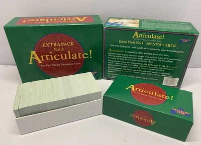 Articulate Extra Pack No.1 500 Cards Expansion Drumond Park 1998 VGC  - Image 1 of 4