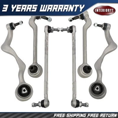 Front Control Arm Bar Link Tie Rod End Kit for BMW E90 328i 335i E82 128i X1 6Pc - Image 1 of 4