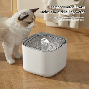 Fuente de agua para gatos recirculación automática gran capacidad filtrante bebedor de agua para gatos - Imagen 1 de 12