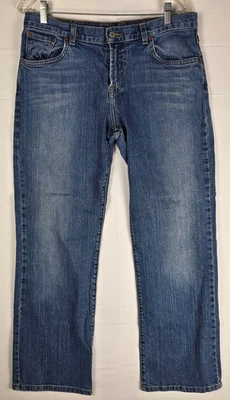Lucky Brand Dungarees Josie Jeans Style 8C1Q020 Sz 12/31 Blue Denim Vintage Y2K - Image 1 of 4