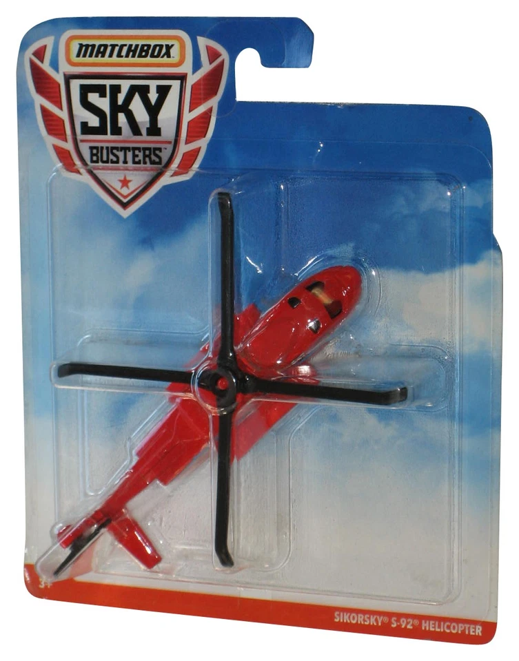 Matchbox Sky Busters (2018) rojo Sikorsky S-92 helicóptero avión de juguete Foto 1 de 1