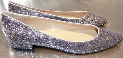 TALBOTS Edison Silver Sequin Flats 8.5 AA - Image 1 of 4